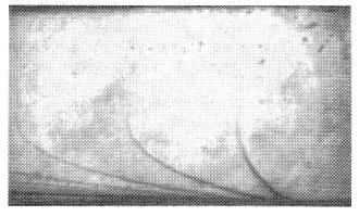 Photochromic dye traces within a laminar pipe flow.