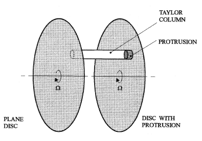 Schematic diagram of a Taylor column.